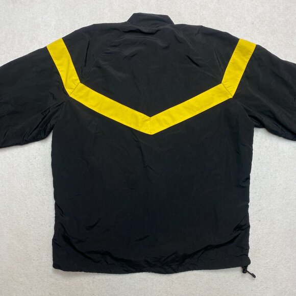VINTAGE US Army Jacket Mens M Black/Yellow Full-Zip Track Uniform Nylon Active - Picture 8 of 10
